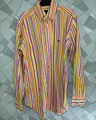 Camicia Etro Milano luxury righe multicolor