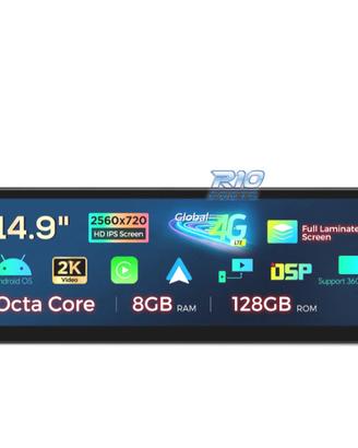 RADIO GPS ANDROID 14 BMW SERIE 5 F07 CIC 15" 8GB+