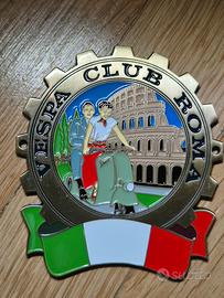 vespa club placca metallica da collezione 