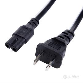 N. 5 Cavi Alimentazione IEC C7 USA-UK-Australia