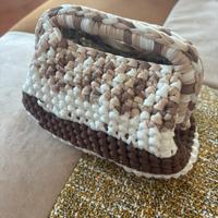 Clutch bag multicolor fatta a mano