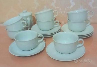 SERVIZIO TAZZE PORCELLANA BIANCA