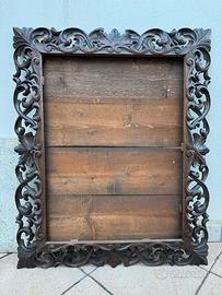 GRANDE CORNICE INTAGLIATA SECONDA METÀ 1800