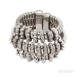 Anello spirale in oro e diamanti