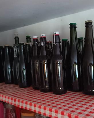 bottiglie di vetro 