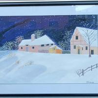 Quadro tempera su carta