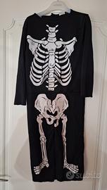 vestito halloween scheletro 5-7 anni