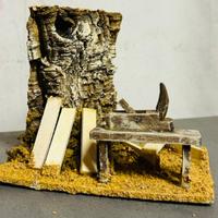 Decoro per Presepe “Classico” banco falegname