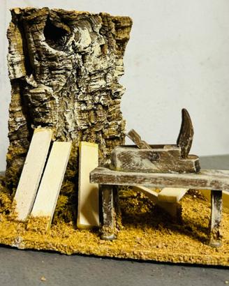 Decoro per Presepe “Classico” banco falegname