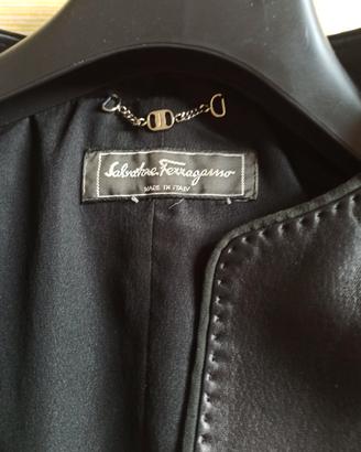 giacca in pelle Ferragamo