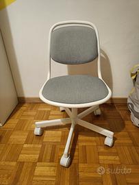 Sedia da scrivania Ikea Örfjäll - grigio / bianco
