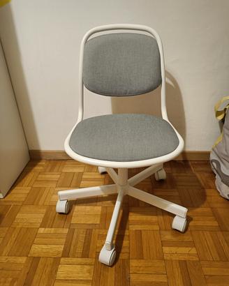Sedia da scrivania Ikea Örfjäll - grigio / bianco