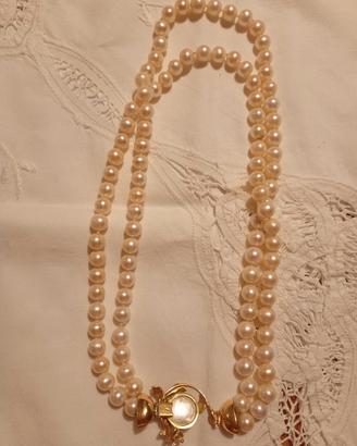 COLLANA DOPPIO FILO PERLE