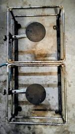FORNELLI A GAS PER ESTERNO SU BASE IN ACCIAIO 