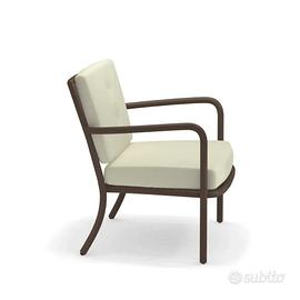 1 Poltrona Lounge Athena Emu Marrone India cuscino