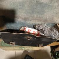 borsa da sella in pelle nera