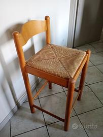 sgabello in legno 