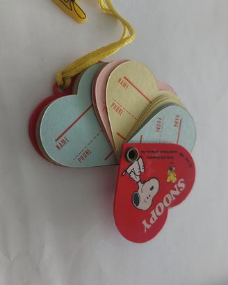 mini rubrica vintage Snoopy