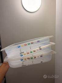Gastronom in plastica 1/1 - 3 pz da cucina