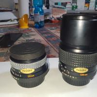 2 obiettivi fotografici vintage