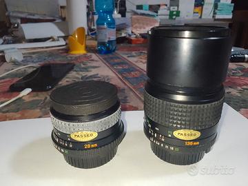 2 obiettivi fotografici vintage