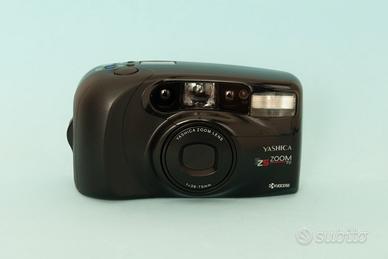 Yashica Ezs Zoom 70, compatta analogica, nera