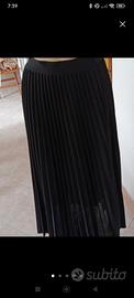 Gonna plissettata nera