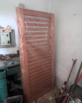 Letto in ferro battuto +rete in legno