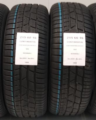 4 GOMME 215 60 16 CONTINENTAL A1890