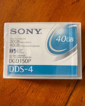Sony cartuccia dati 4mm 20/40Gb DDS4 150m DGD-150N