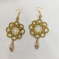 Orecchini in chiacchierino realizzati a mano