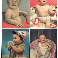 LOTTO N. 7 CARTOLINE NUOVE VINTAGE FOTO BAMBINI