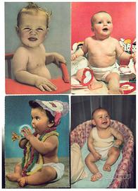 LOTTO N. 7 CARTOLINE NUOVE VINTAGE FOTO BAMBINI