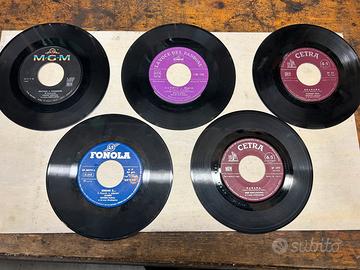 5 dischi vinile anni 70’