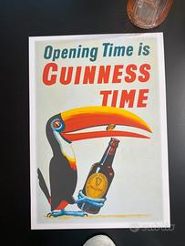 Poster birra Guinness tucano decorazione bar Pub