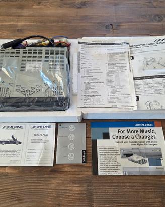 Autoradio Alpine vintage cassette receiver TDM-755