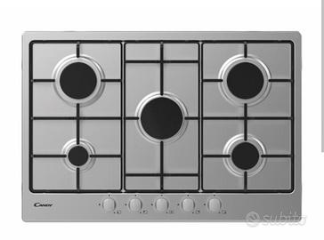 Piano cottura Candy 5 fuochi inox