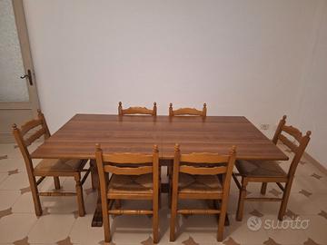 Tavolo in legno massello allungabile fino a 350