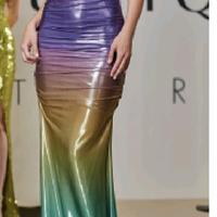 abito lungo multicolor