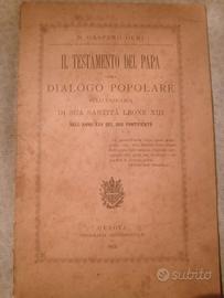 LIBRETTO RARO PAPA LEONE 
