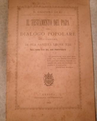 LIBRETTO RARO PAPA LEONE 