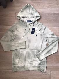 Felpa con cappuccio in cotone e lino tgS nuova