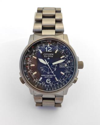 Citizen Promaster eco-drive radio titanio zaffiro