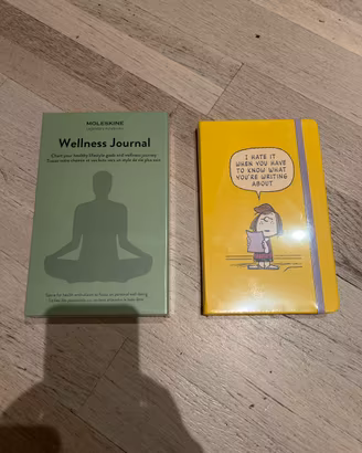 Set 2 Moleskine Wellness Journal & Peanuts Limited