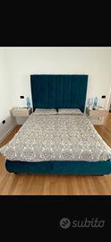 Letto matrimoniale con rete e materasso