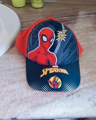 Cappellino spiderman bambino taglia 52