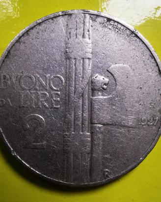 Buono da 2 lire del 1927 (molto rara)