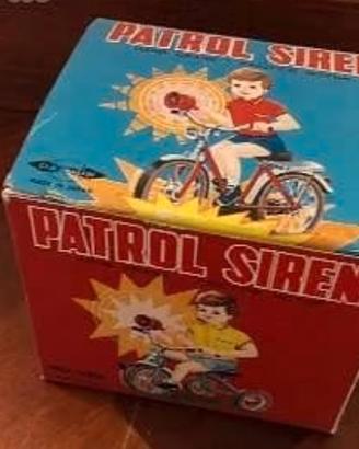 Giocattolo Patrol sirena campanello bici vntage