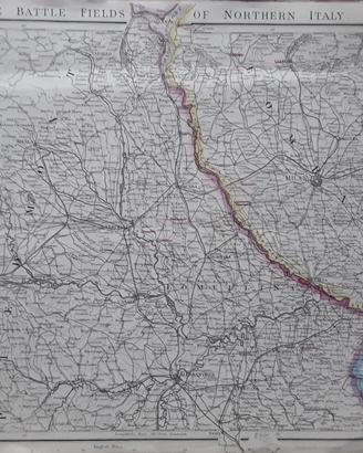 Mappa dell'Ottocento Piemonte Lombardia