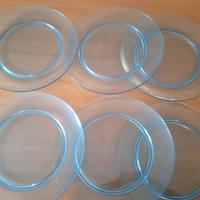 Sottopiatti blu in plastica rigida